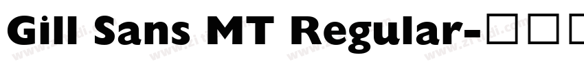Gill Sans MT Regular字体转换